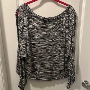 Bebe Women's Black and White Top